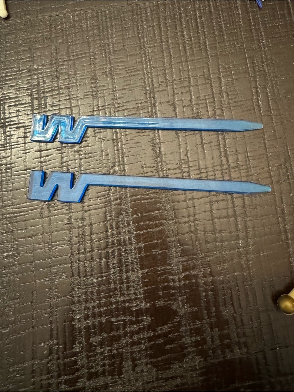 Vintage Western Airlines “Flying W” Swizzle Sticks - Pair- Airline Memorabilia